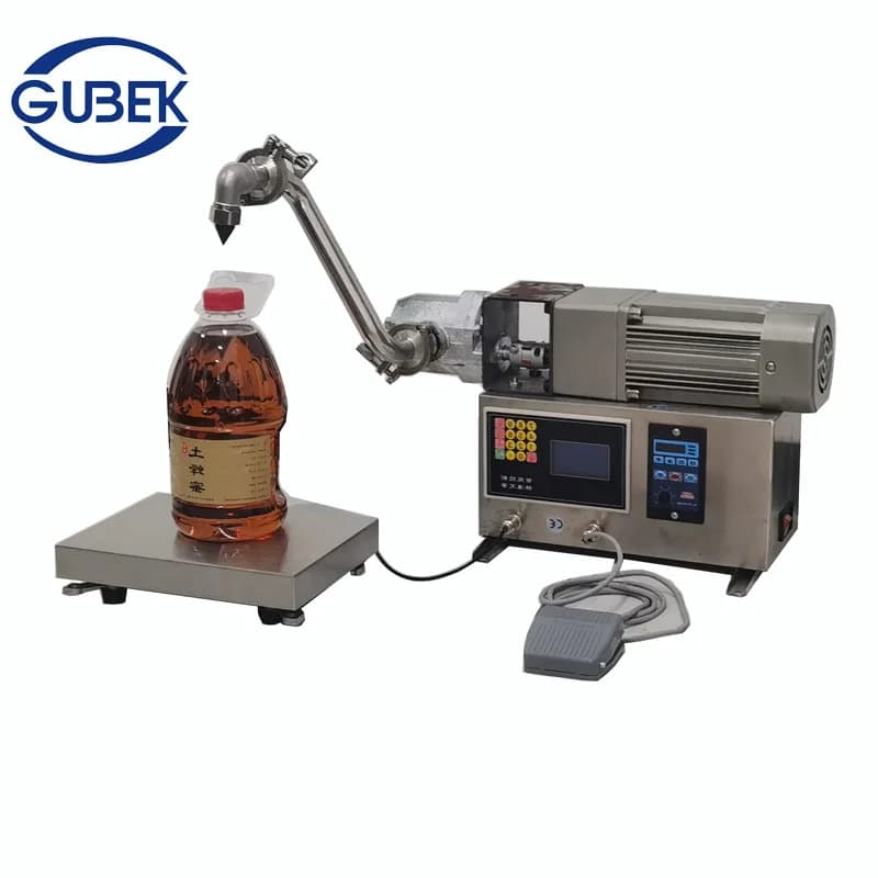Semi-automatic Small Desktop Gear Pump Paste Filling Machine