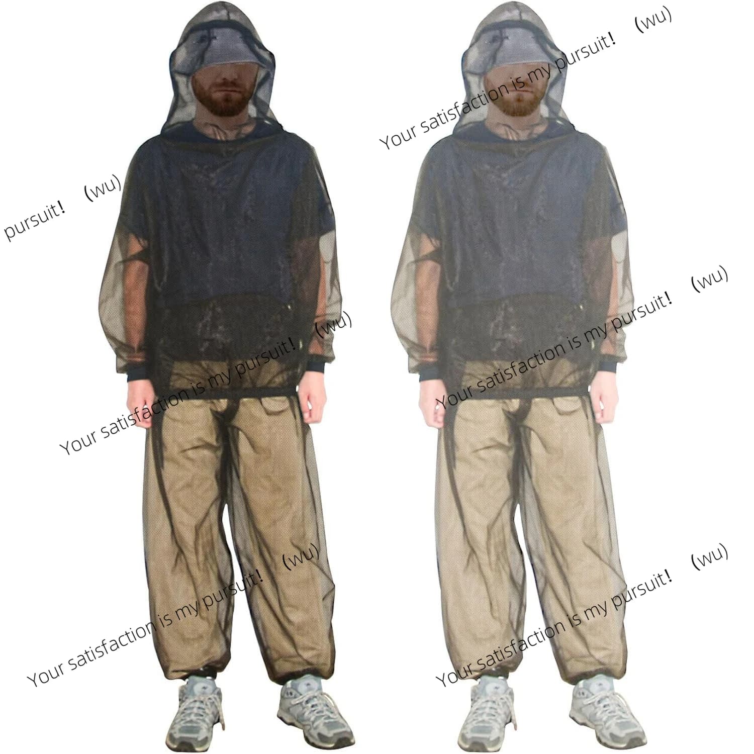 Mosquito-proof clothing Outdoor mesh insect-proof pants set Mountaineering breathable clothing top + pants