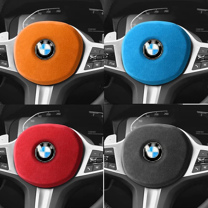 Made of Alcantara For BMW G-Chassis Steering Wheel Panel Cover Boot Trim Anti Scratch Decoration Car Interior Tuning Accessories