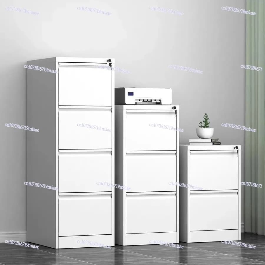 A4 Card Box File Cabinet FC Hanging Labor Cabinet Office Quick Fishing Clip File Storage Cabinet Drawer Type Locked Data Short