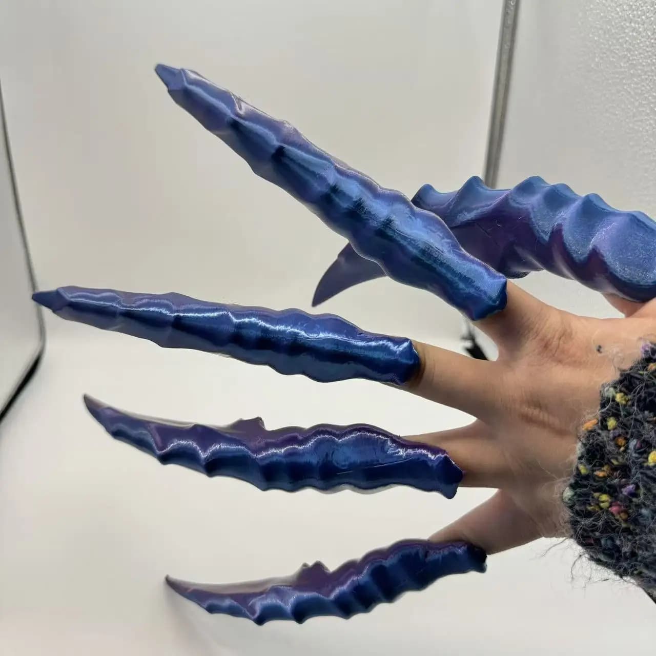 Hot Anime 3D Printed Dragon Claws Model Kids Adult Creative Fairy Tale Fingertips Halloween Comics Cosplay Accessories Paws