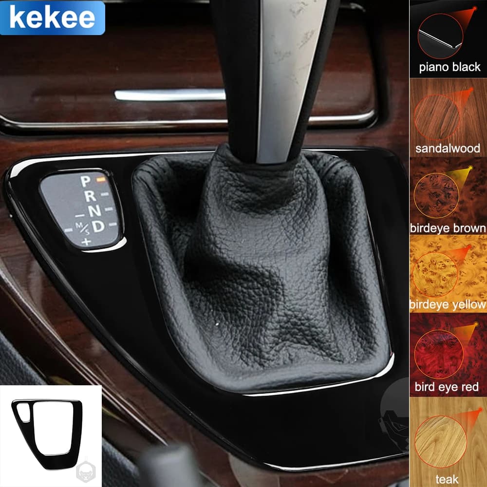 For BMW 3 Series E90 E92 E93 2005-2012 Center Console Gear Shift Trim Frame Cover Piano Black Stickers Car Interior Accessories