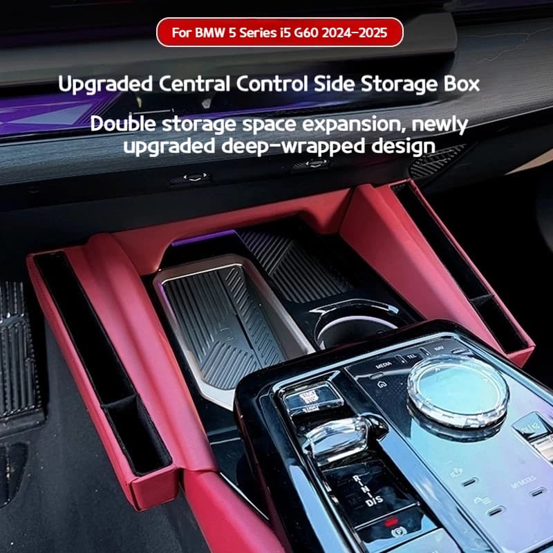 For BMW 5 series i5 G60 2024-2026 Central control storage box seat gap box  interior decoration items Car Interior accessories