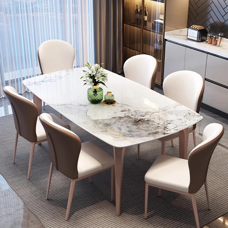 n Modern Luxury Dining Table Gaming Extending Balcony Living Room Dining Table Makeup Garden Furniture n