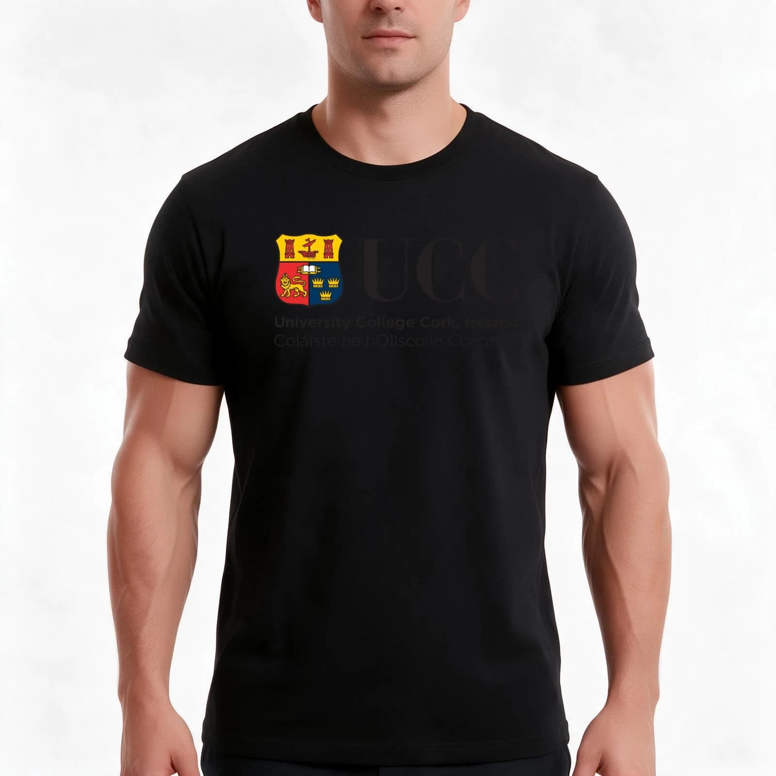 Logo of University College Cork T-Shirt, Summer Casual Cotton Tee, Oversized Streetwear Tops, Vintage Graphic Print, 100% Cotton