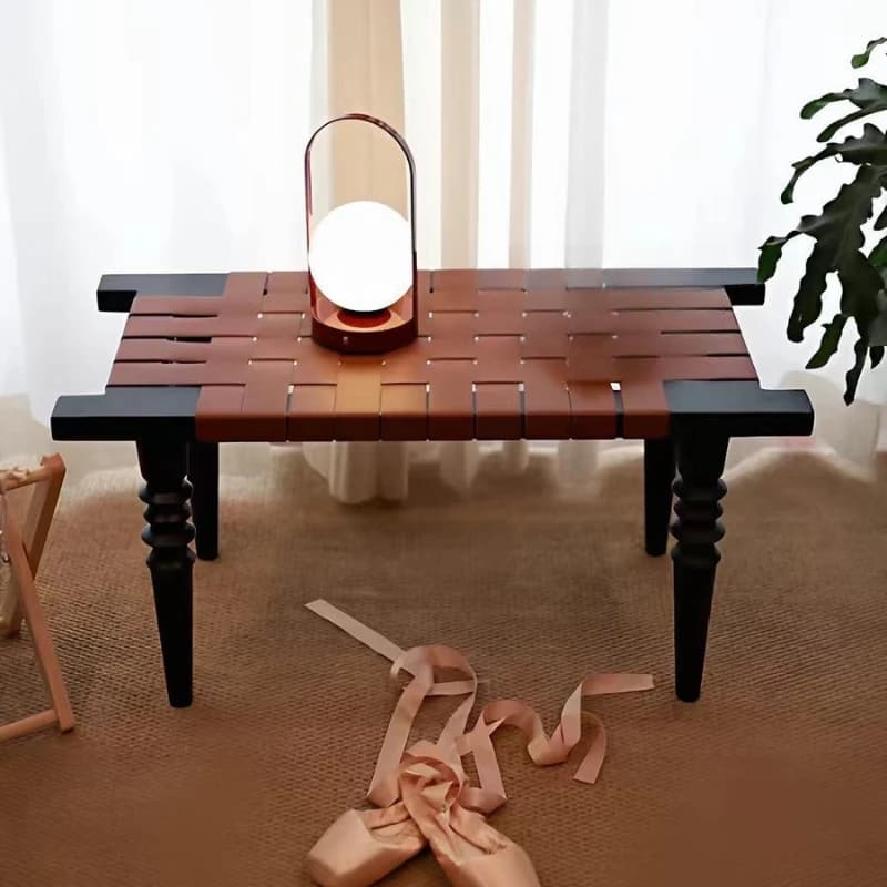 Medieval solid wood bedside stool household entrance shoe changing stool