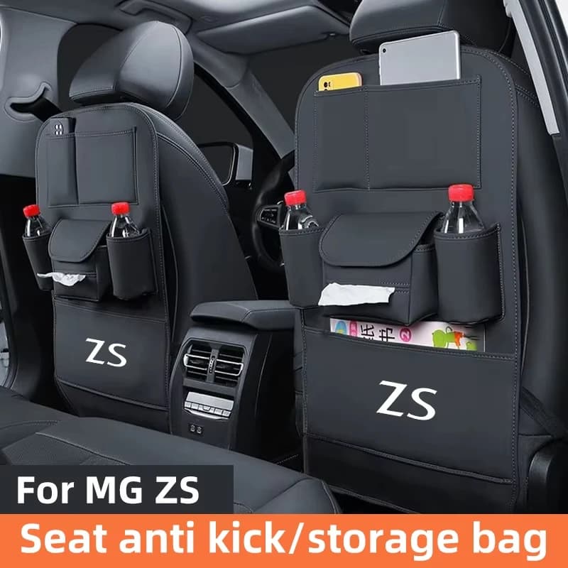 For MG ZS EV ZX ZST VS Car Seat Anti Kick Pad Leather Seat Back Organizer Anti Scratch Protector Pads