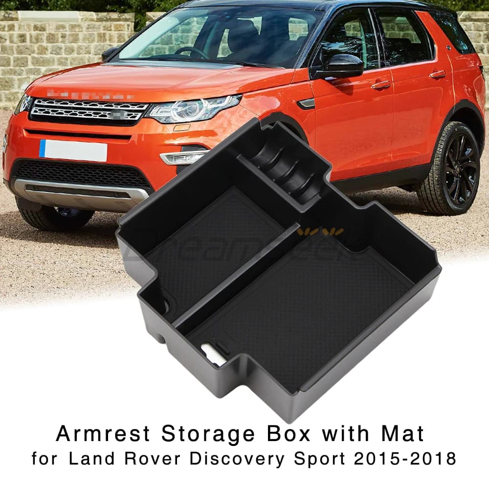 Armrest Storage Box for Land Rover Discovery Sport 2014 2015 2016 2017 2018 Interior Center Console Organizer Holder Tray