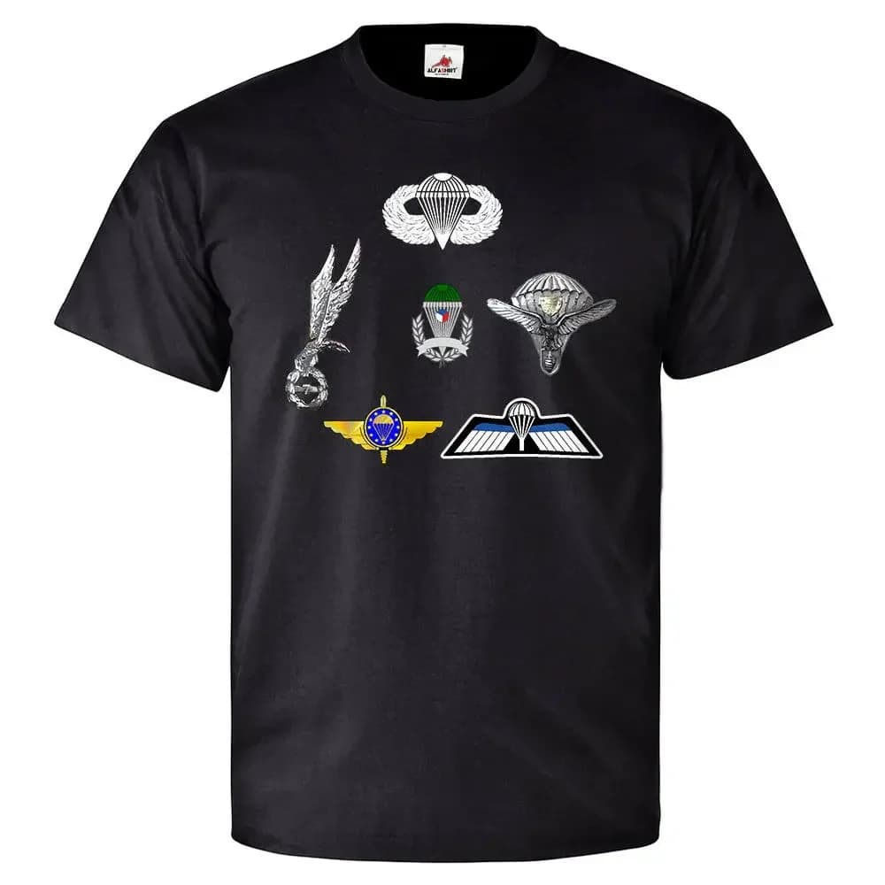 Airborne Troop Paratrooper Badge T-Shirt 100% Cotton O-Neck Short Sleeve Summer Casual Mens T-shirt Streetwear