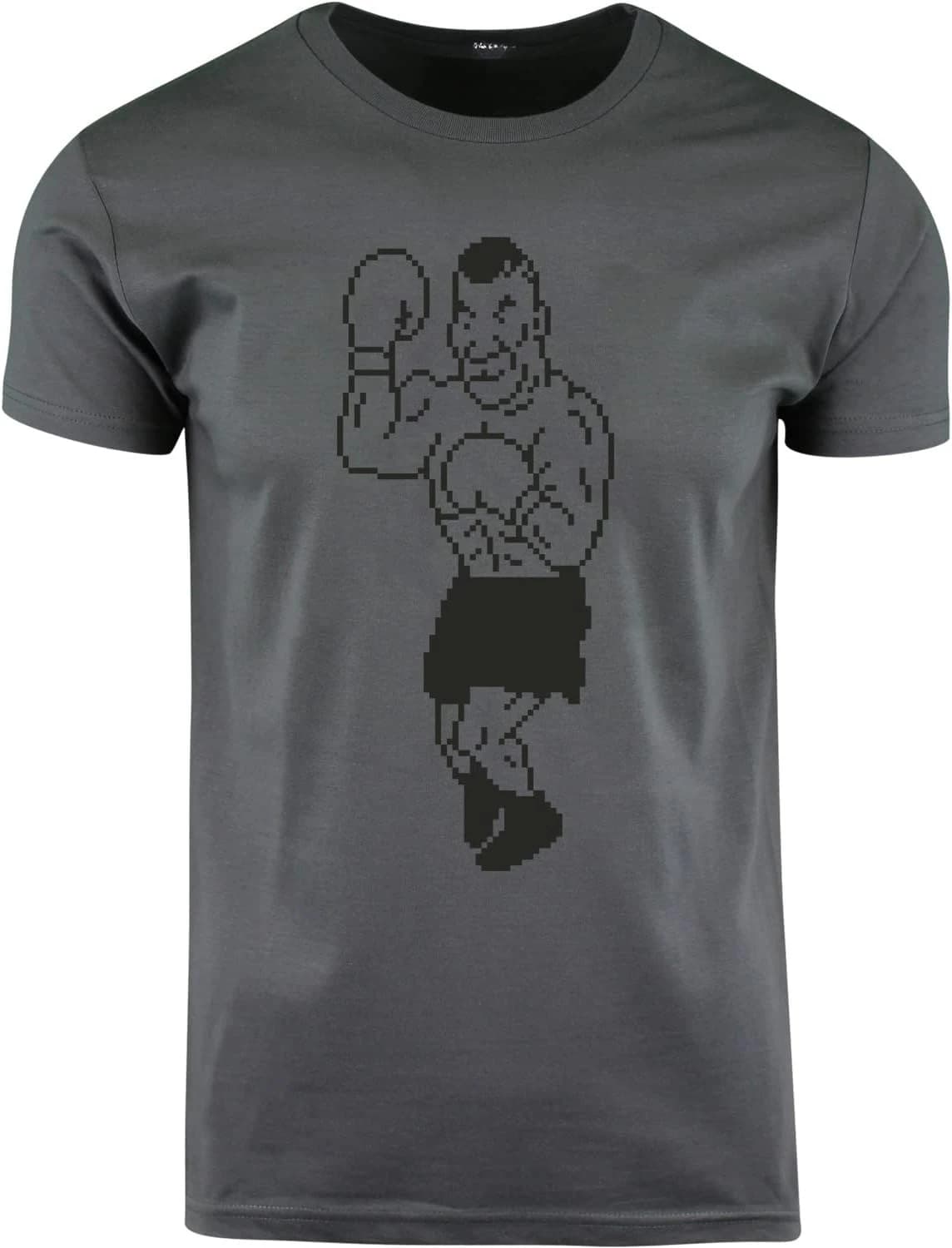 Iron Mike Retro Gaming TYSON Boxing Style design-100% cotton summer O-neck short sleeve casual printed men's T-shirt.