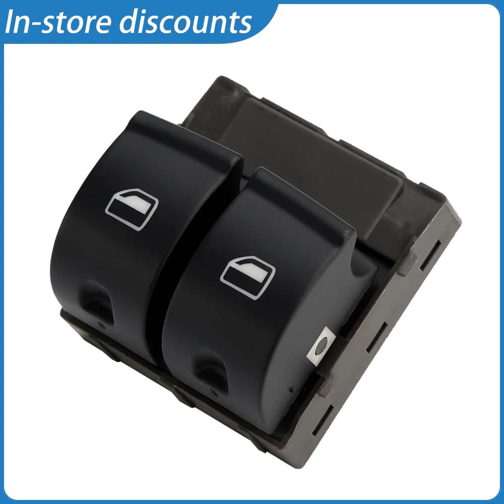 High Quality 5-Pin Driver Side Front Electric Window Switch for Audi TT 2007-2014 JIT350, OEM Replacement Part 8E0959851C