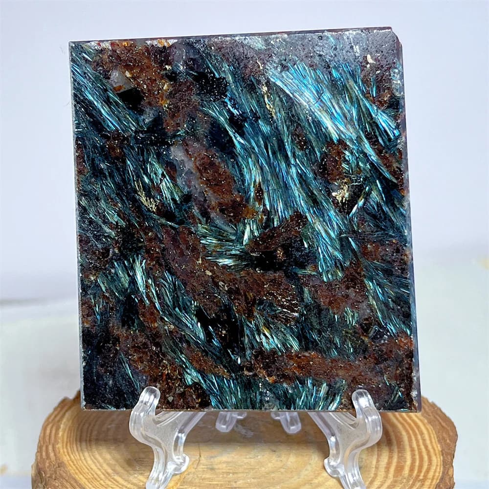 Stone Garnet Stone Quartz Natural Crystal Stone Mineral Home Decoration Feng Shui Specimen Energy Gemstones Reiki+Stand