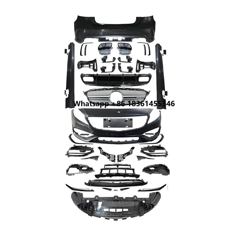 For  A-Class W176 Late Change To A45 Hot Sale Car Modification Bumper Grille Upgrade Body Kit