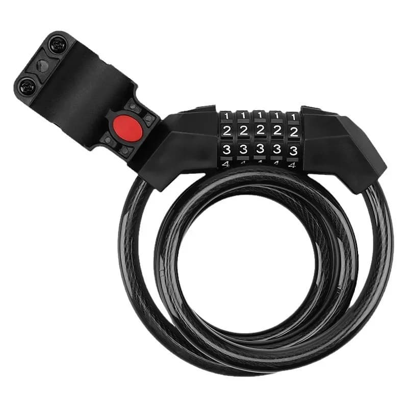 Bicycle Lock Summer Riding Accessories Portable Five-Position Bold Waterproof Code Lock Children's Sports Bicycle Equipment