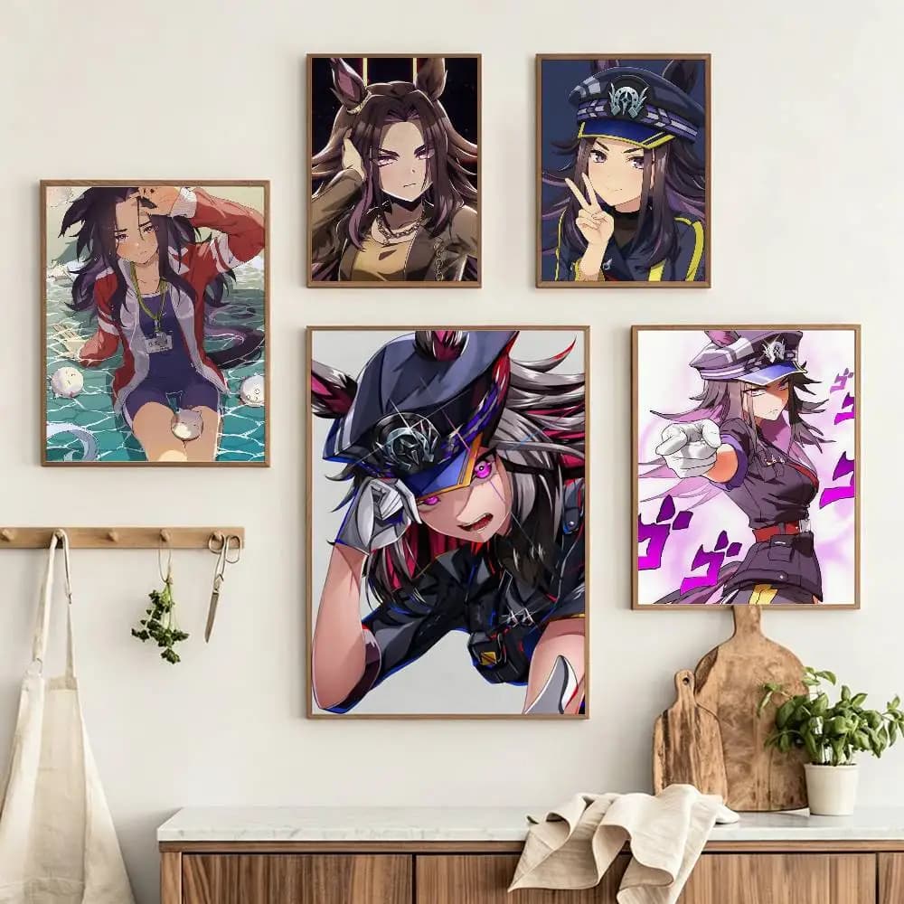 F-Fenomeno Umamusume Customizable HD Self Adhesive Waterproof Wall Art Poster