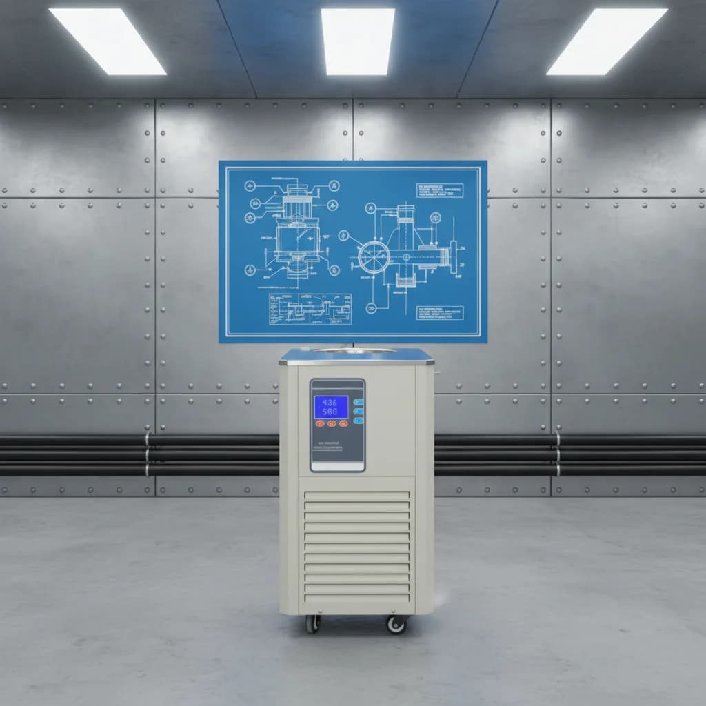 10L Mini Lab Recirculating Water-Cooled Heater Chiller Equipment for Home & Commercial Use New