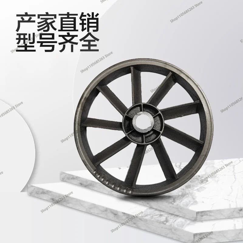 Press Pulley Single Double Slot Air Compressor Parts Air Pump Main Wheel Flywheel Cylinder Head Durable Replacement