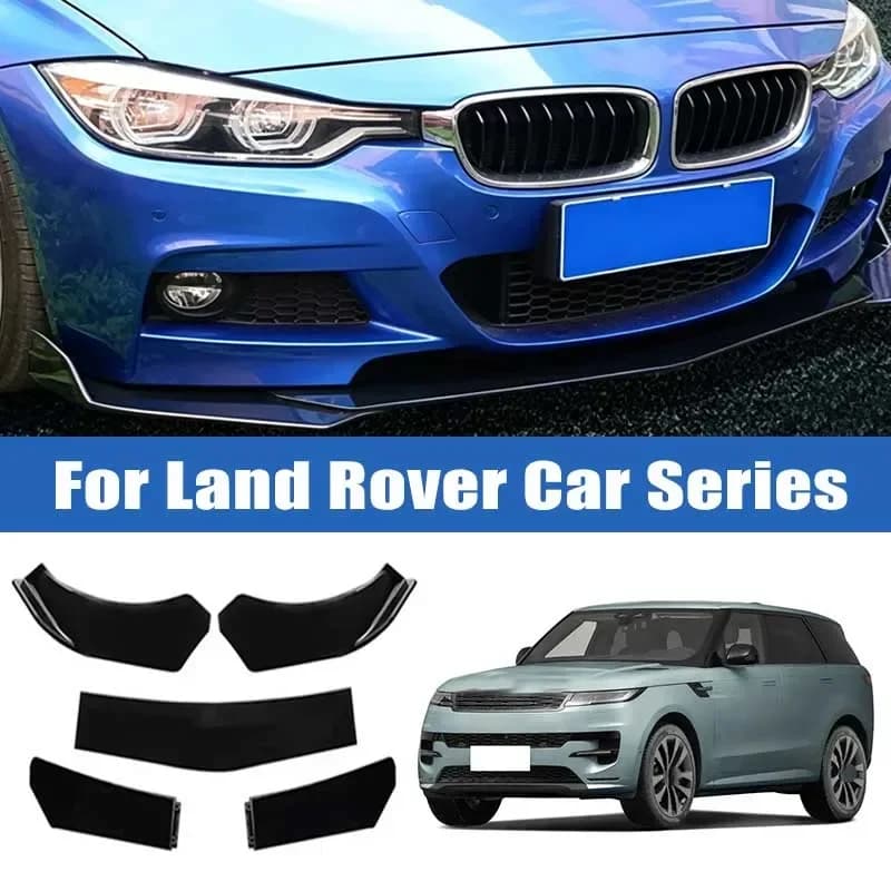 5Pcs Car Front Bumper Separator Bumper Lip Body Kit Duck Lip Separator For Land Rover Range Rover Evoque Velar Discovery Sport