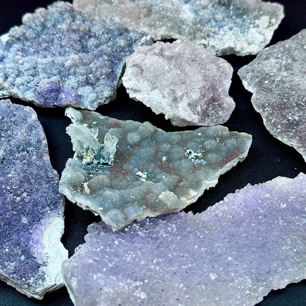 Natural Imagery Crystal Slab Raw Stone Slice - Home Decoration Healing Energy Mineral Specimen Decorative Piece Gift