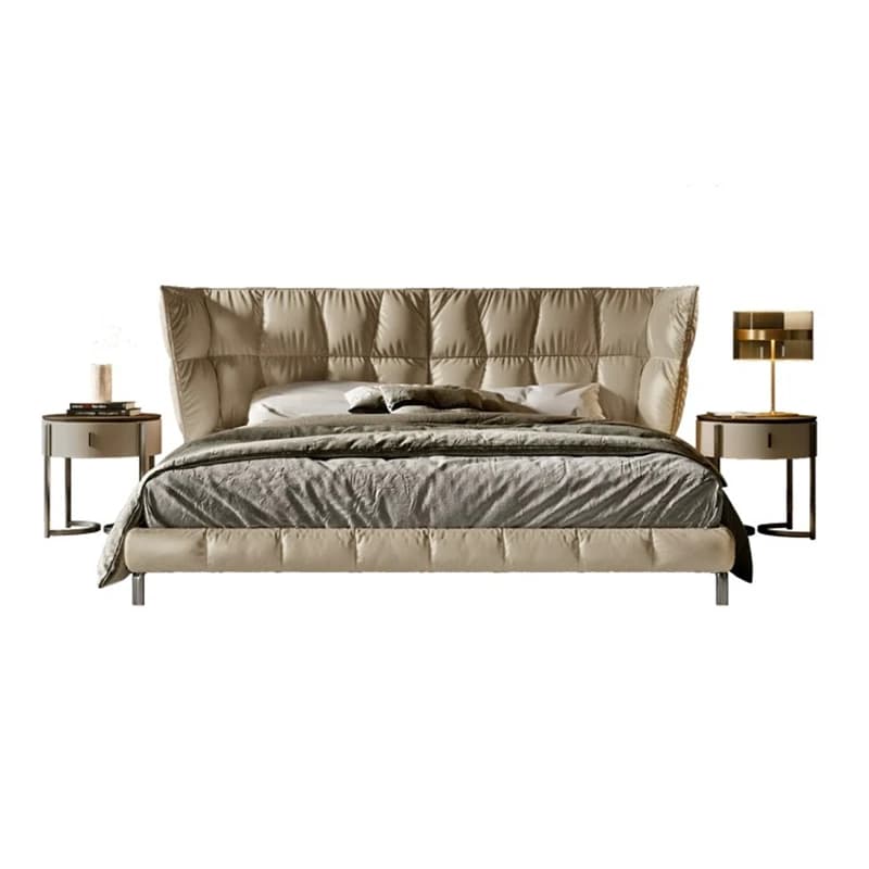 Italian Minimalist Bed Designer Double Modern Beauty Princess Sleeping Trendy Bed Bedroom Headboards Beliche Unique Furniture
