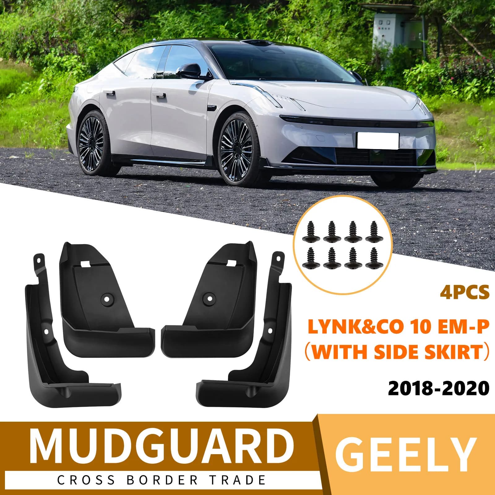 For Geely Lynk&CO 10 EM-P 2025 car fender skin with side skirts fender flares car accessories mud flaps