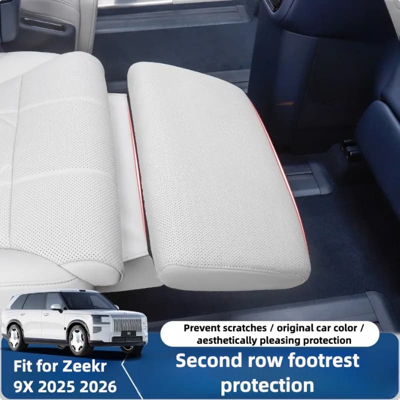 For Zeekr 9X 2025 2026 Car Foot Pedal Protective Cover Seat Anti-kick Pad Passenger Footrest Cover Leg Rest Pad Upgrade Parts