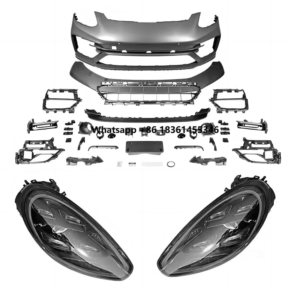Front Bumper For 970.1 970.2 09-16 Old to New 971 16-up Turbo S Look Style Body Kit