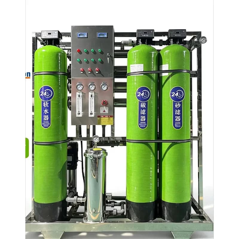 Fully Automatic Reverse Osmosis Water Treatment Plant System Steel Water Purifier with Filter Tank Pump Cores