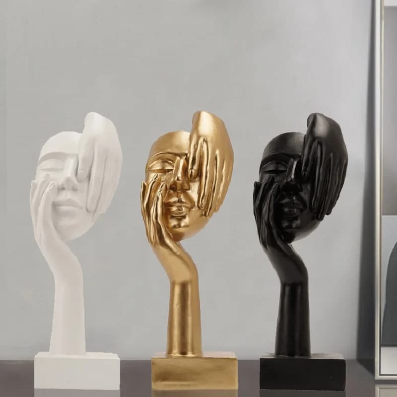Thinker Resin Artwork, Sculpture, Home Office Sample Room Tabletop Decoration