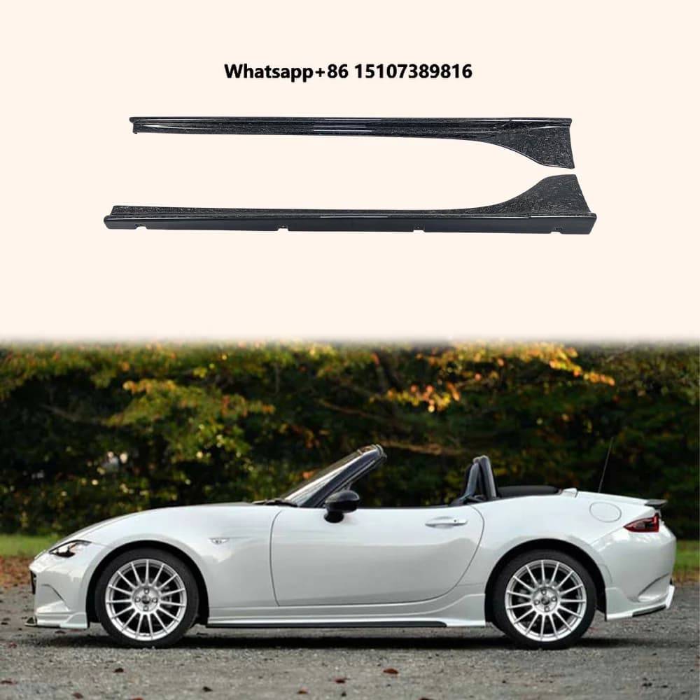 For MX5 ND5RC Miata 16-24 Roadster ESQ Style Forged Carbon Side Skirts