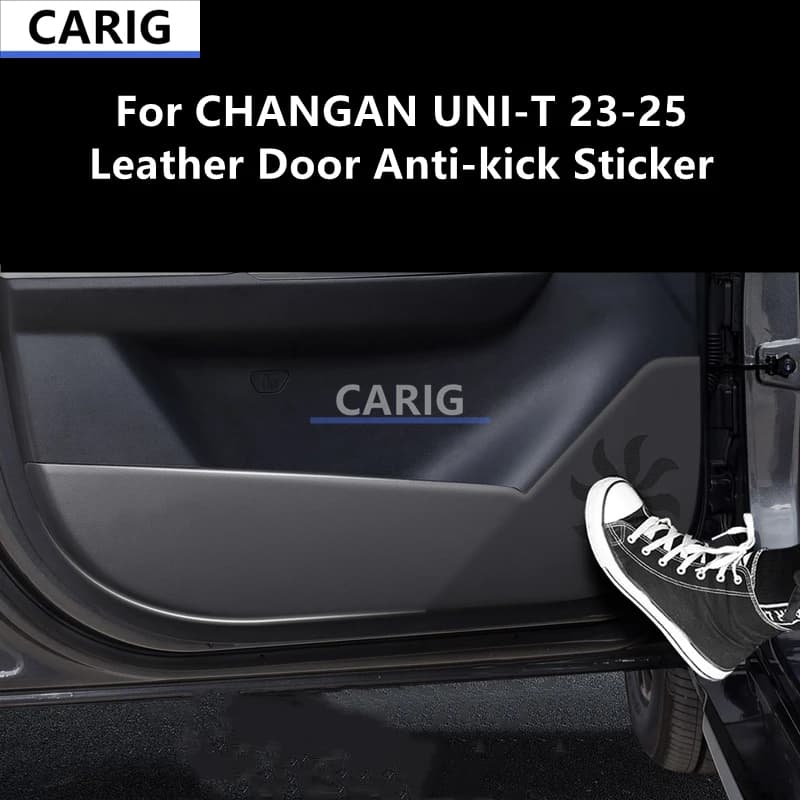 For CHANGAN UNI-T 23-25 Leather Door Anti-kick Sticker Modified Car Interior Protection Film Modification Accessories Refit