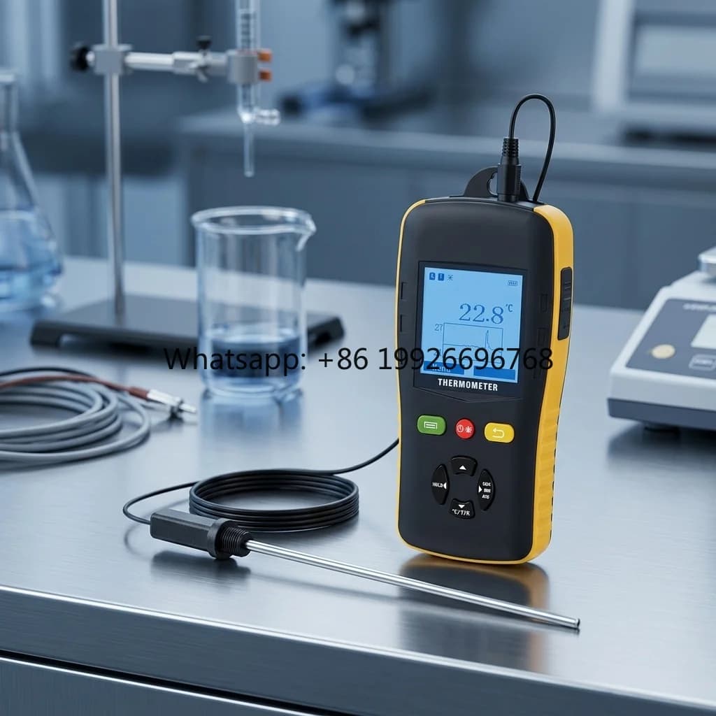 PT100 PT1000 Thermocouple Temperature Probe Sensor Industrial Thermo Hygrometer Data Logger for Magnetic Stirrers