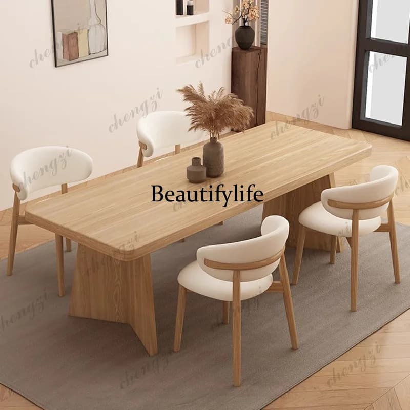 P182 Luxury Aesthetic Table Minimalist Modern Exquisite Glamour Dining Table Trendy Classic Tavolo Di Pranzo Dining Room Furnitu