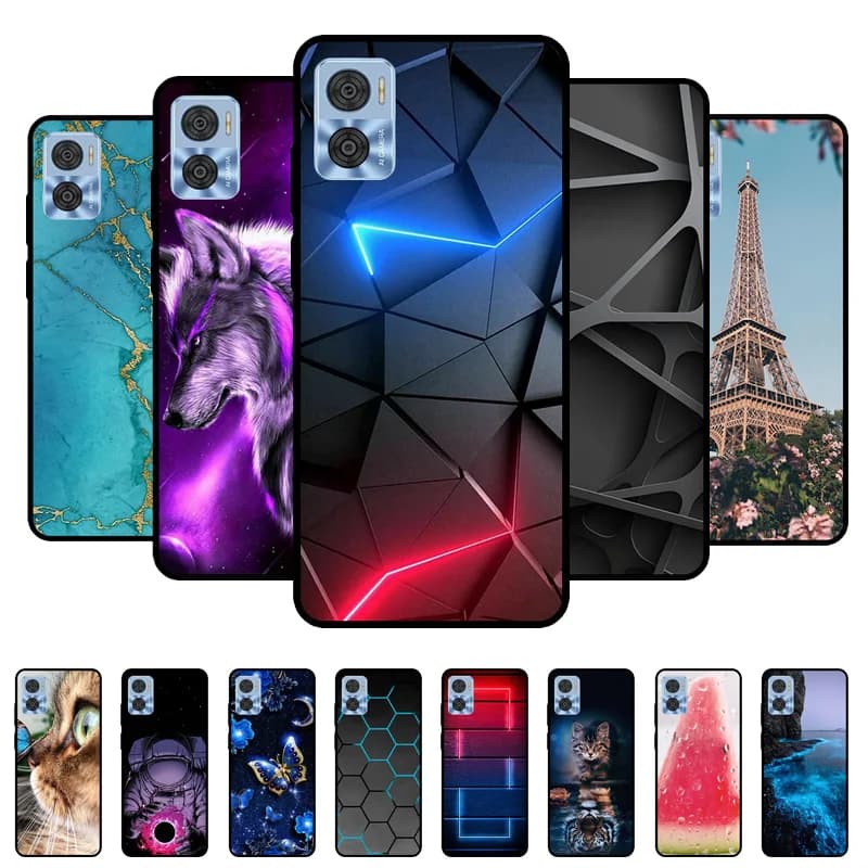 For Motorola Moto E22 E22i Case Wolf Lion Cover Soft Silicone Phone Case For Motorola Moto E22i Fundas MotoE22 MotoE22i Coque