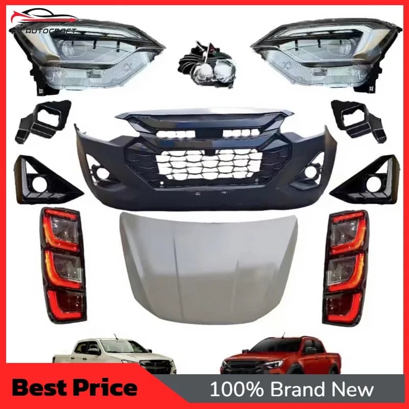 【2026】New Arrival D-max Upgrade Kits Car Bumper Bodykit Headlight For Isuzu Dmax 2021 To 2024 Body Kit