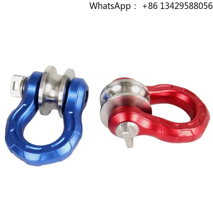 New Forged  Aluminum Ram's Horn Trailer Hook Unloader Arm D-type U-hook Trailer Ball Off-road Conversion