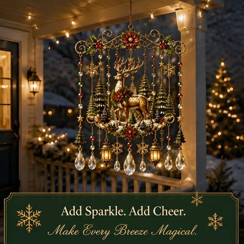 Holiday Acrylic Window Piece for Christmas Entryway and Home 3XUF