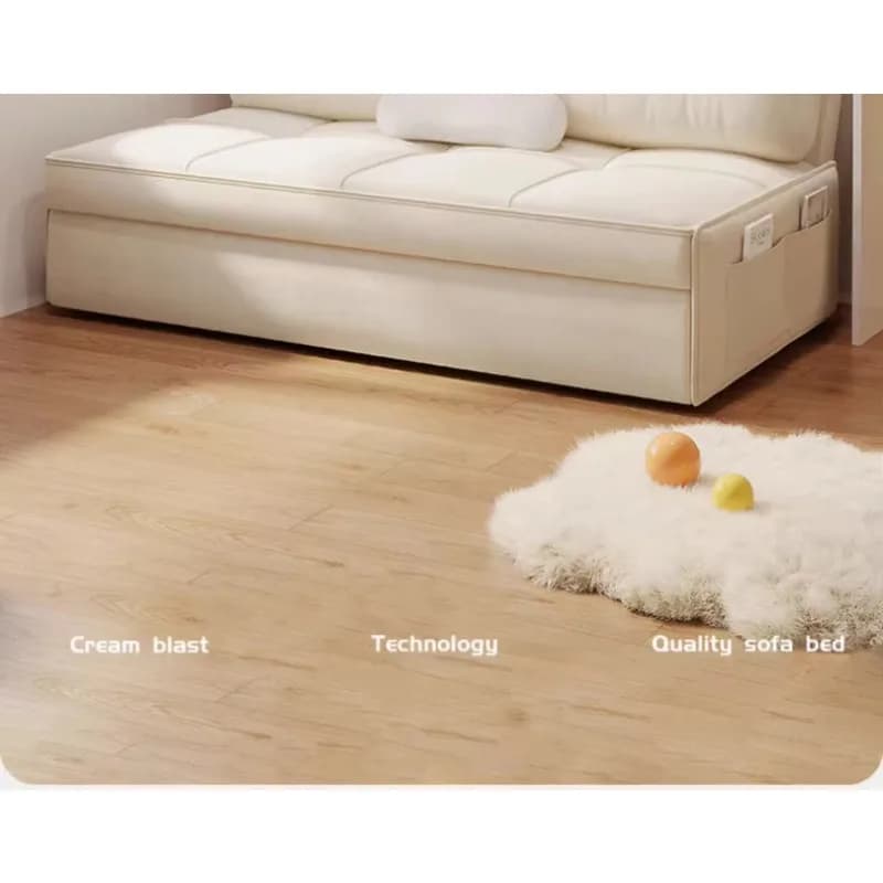 DSA cream wind sofa bed folding dual-purpose small apartment study new model can sleep for a long time