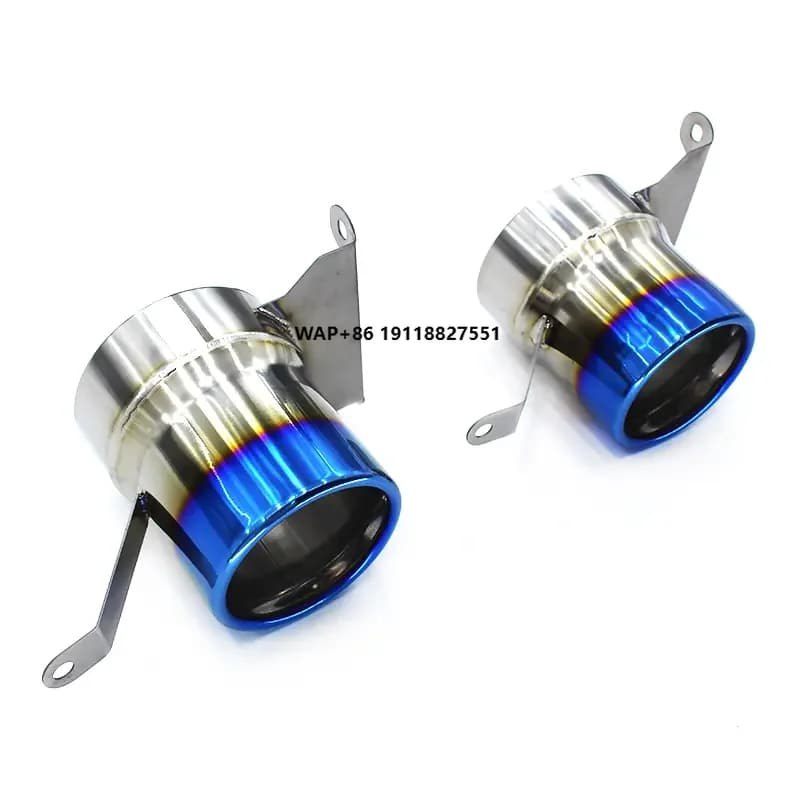 Auto Tail Throat Exhaust Tips for  488 2015- Titanium Alloy Exhaust Pipe Car Race Exhaust System High Performance Pipe