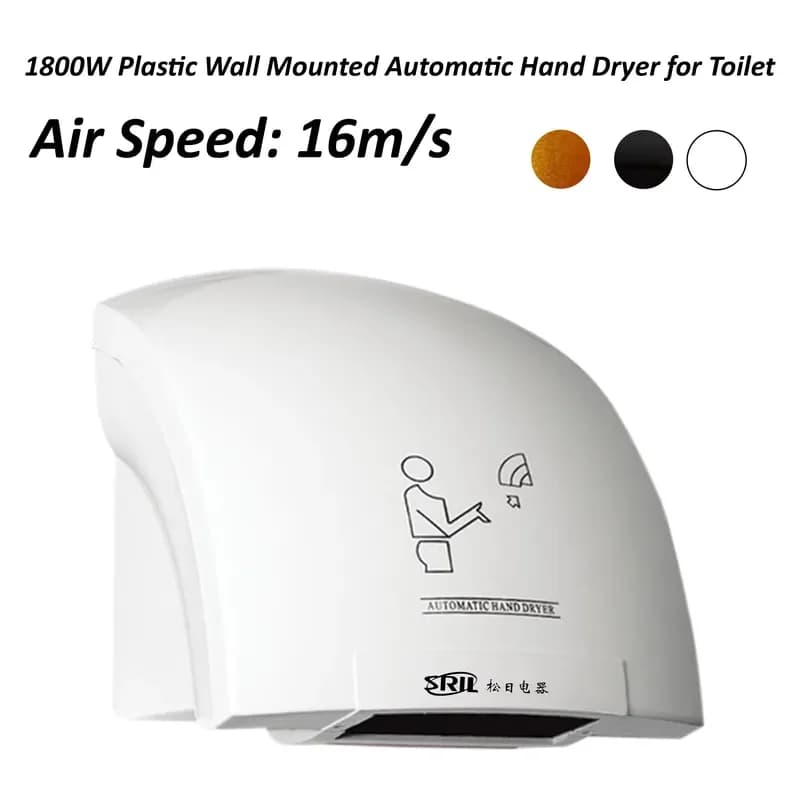 for ABS Plastic Electric Hand Dryer Automatic Induction Hair Dryer for Smart Home Commercial Supermarket Public Places