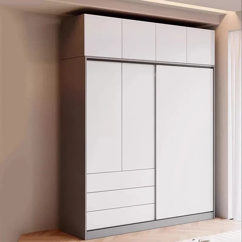 Factory Direct White Bedroom Wardrobes Crafts Drawer Handles Sliding Doors Wardrobes Display Cabinet Muebles Para Dormitorio Hou