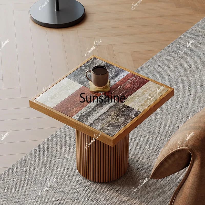 Wabi Sand wind natural travertine edge few living room household marble movable corner few