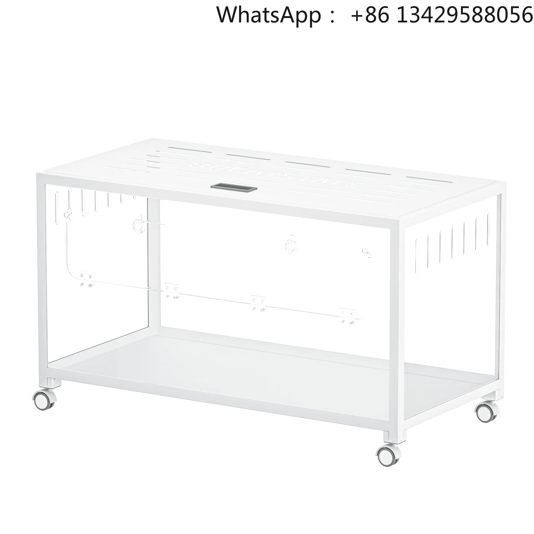 Bucatstate 100cm Assemble Metal Animal Pet Cages Transparent Large Space Hamster Cage Acrylic
