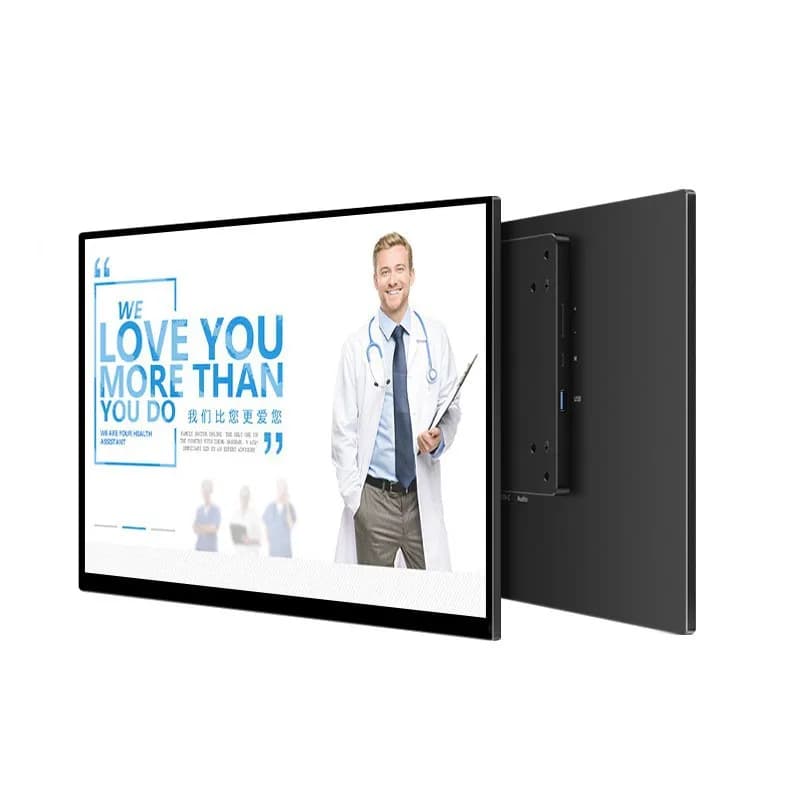 Industrial control monitor wall-mounted industrial computer 4K screen 23.8 inch medical high definition touch screen y