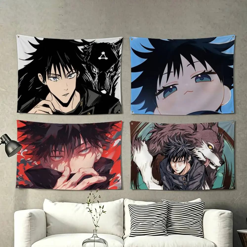Fushiguro Megumi  Flag Suitable For Party Club Outdoor Interior Wall Decoration Banner Fans Gift