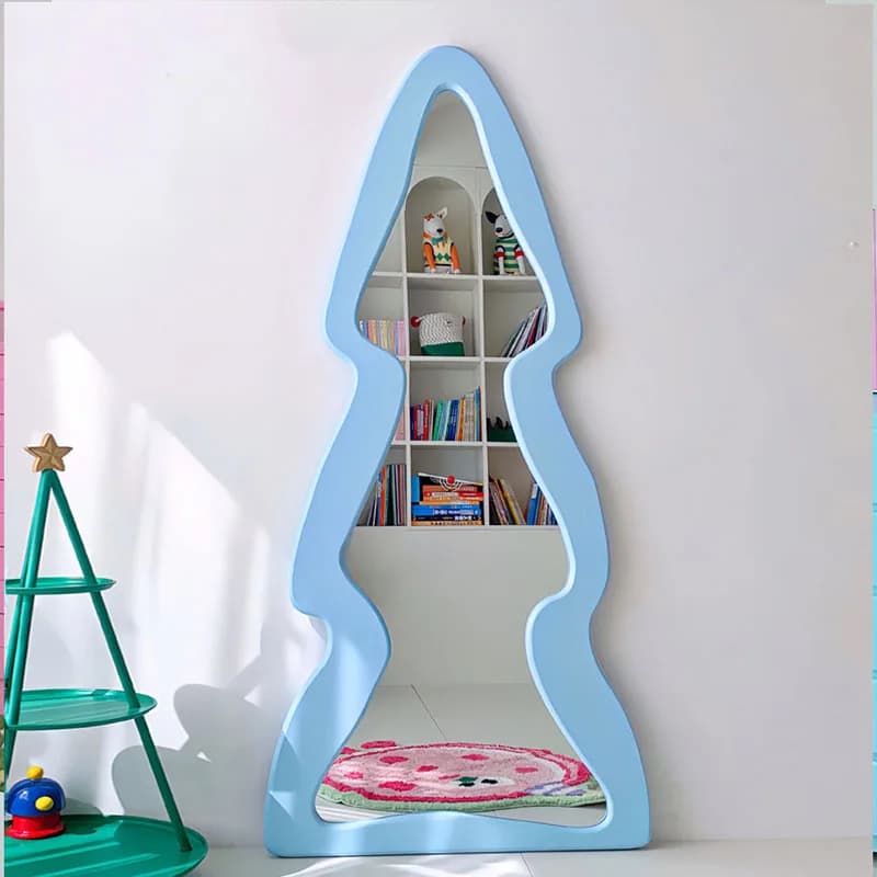 Funky Irregular Mirror Living Room Modern Items Vanity Aesthetic Nordic Mirror Hanging Asymmetrical Spiegels Home Decorations