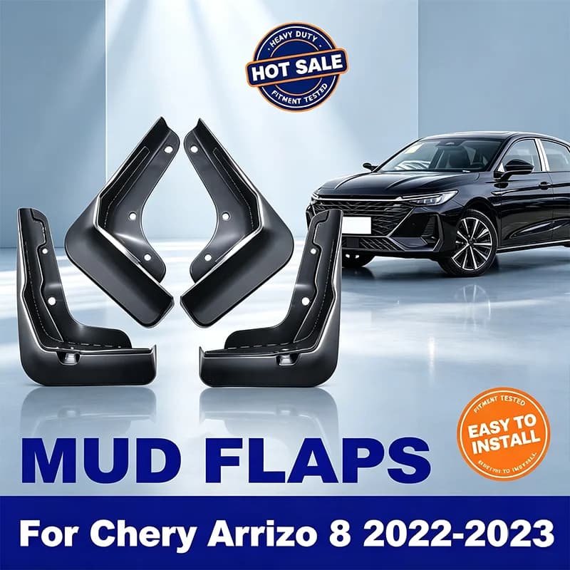 For Chery Arrizo 8 2022-2023 4Pcs Mud Flaps Splash Guards Front Rear Wheel Fender Mudguards Car Exterior Protection