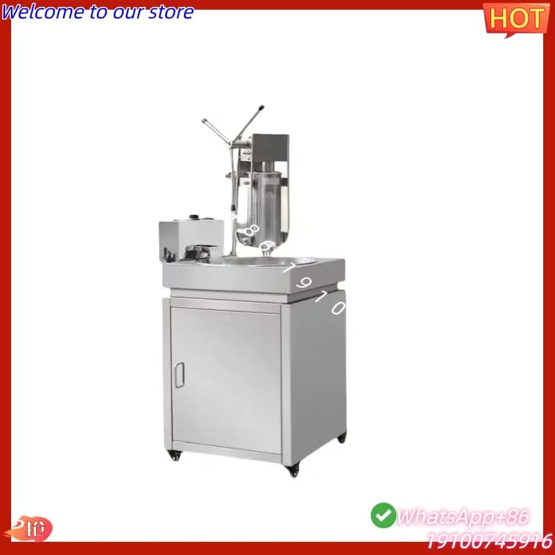 2026Hot Commercial Automatic Churros Snack Machine with Fryer and Filler for Churro Making