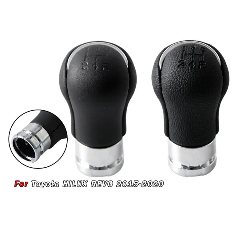 For Toyota Hilux 2015-2020 gear head leather model REVO shift handball 6-speed