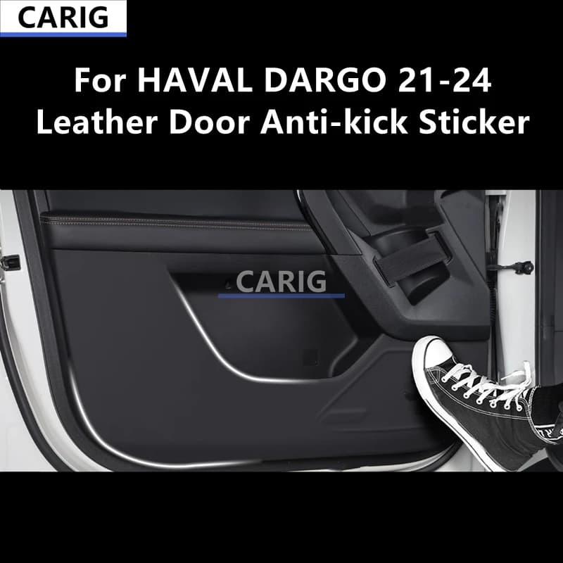 For HAVAL DARGO 21-24 Leather Door Anti-kick Sticker Modified Car Interior Protection Film Modification Accessories Refit